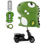 de Llavero - Protector de Dinosaurio de 3,0 Pulgadas | para Llave de Silicona - Piel Moldeada auténtica Universal 1:1 para Motocicletas, Esta Verde Flexible es Ideal para Hacer tu