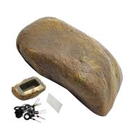 de llaves de piedra para exteriores, secreto en el patio trasero, almacenamiento al aire libre, resina resistente a la intemperie, cerradura a prueba de polvo, invitados de familia, fuerte