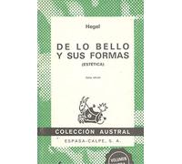 De lo bello y sus formas