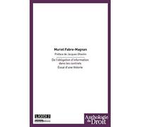 De l'obligation d'information dans les contrats: Essai d'une théorie