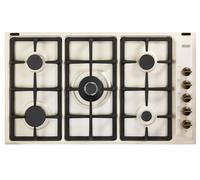 De Longhi AVL59PRO Quemador Encimera 90CM Marfil 5 Quemadores Acabado Latón