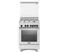 DE LONGHI DMW64LSG Cocina 60Cm 4Fuegos Horno Eléctrico Hidroclean Blanco CE A