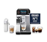 De’Longhi Eletta Ultra - Cafetera Superautomática con Jarra de leche automática, 50+ Bebidas Calientes y Frías, Silent Technology, Pantalla Táctil a Color, Color Metal (ECAM472.85.MB)