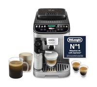 De’Longhi Magnifica Evo Next - Perfetto Cafetera Superautomática, LatteCrema Jarra de leche automática, 13 Bebidas One-Touch, Pantalla Táctil a Color,Plata y Negro (ECAM312.80.SB)