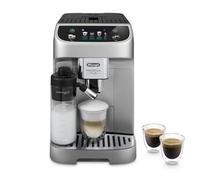 De’Longhi Magnifica Plus- Perfetto Cafetera Superautomática, LatteCrema Jarra de leche automática, 18 Bebidas One-Touch, Pantalla Táctil a Color, Plata y Negro (ECAM322.70.SB)
