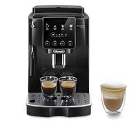 De'Longhi Magnifica Start ECAM222.20.B, Cafetera Superautomática con Boquilla para Leche, Cafetera Espresso del Grano a la Taza con 4 Recetas Soft One-Touch, Panel de Control, 1450W, Negro