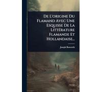 De L'origine Du Flamand Avec Une Esquisse De La LittÃ(c)rature Flamande Et Hollandaise...