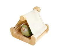 de loro, de madera, cama de bandeja extraíble, estación de dormir colgante, muebles versátiles de aviario, equipo de descanso cómodo, juego de hábitat de cacatúas de pájaros apornis