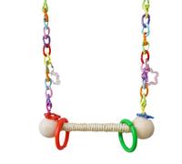 de Loro: Percha de Cuerda Vibrante, Soporte Colgante para pájaros, Juguete de Juego de cacatúa, Accesorio de Entrenamiento de Guacamayo, Gimnasio de Jaula, Escalada de Cuerda, Lugar de