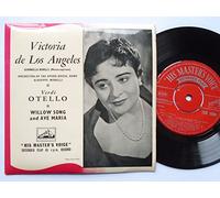 De Los Andeles, Victoria Verdi Otello EP HMV 7ER5084 EX/EX 1950s picture sleeve, Willow Song & Ave Maria