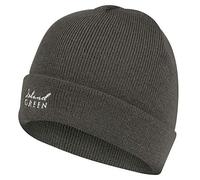 de los hombress Isla Verde IGHAT2025 térmico a Prueba de Viento del Bloque del Color de la Gorrita Tejida del Casquillo del Sombrero, carbón de leña, un tamaño