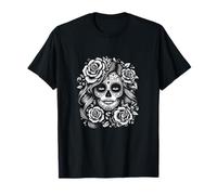 De Los Muertos La Catrina Día de Muertos Sugar Skull Women Camiseta