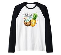 De los trópicos a mi paraíso, Lindas Frutas Camiseta Manga Raglan