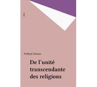 De Lunité Transcendante Des Religions (ebook)