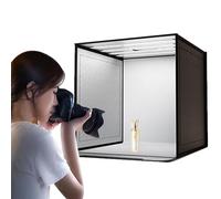 de luz para Cabina de Fotos - Tienda de fotografía Plegable, Estudio LED Regulable | de luz de Disparo portátil, Tienda de Fotos de 44 x 44 cm, para Joyas, Accesorios, Maquillaje,