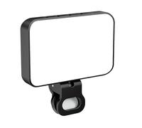 de luz para selfie, lámpara LED portátil para maquillaje y vlogging, abrazadera recargable con brillo ajustable, iluminación de relleno con clip para estudio en casa, transmisión, grabación de