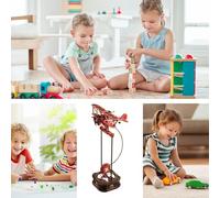 De Madera 3D,3D Creativo De Madera Equilibrio | Juego De De Modelo Retro De Artesanía | para Hogar Oficina Escuela Educación Estudio Escritorio Estante Vacaciones