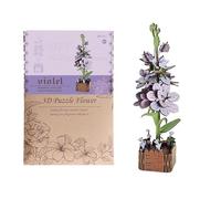 De Madera 3D - Kit de Manualidades para Construir Flores,De Madera 3D | para Niños Decoración de Estantería y Centro de Mesa Proyecto Familiar