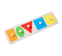 de Madera con Forma de Preescolar,Juguetes geométricos a Juego para niños - para niños pequeños Juego de Mesa a Juego de Formas Coloridas