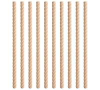 de madera de bobina - Tiras de moldura cortables, 10 piezas de madera artesanal sin terminar, tableros decorativos | Suministros versátiles para puertas, muebles, paneles, repisas, estantes, a