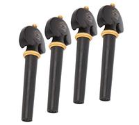 de Madera de ébano con Tallas a mano: Lápices Ajuste Abalón Fino Incrustación Caparazón No Deslizante y Duradero 4pcs para Instrumentos Musicales Accesorios (Concha de abulón)