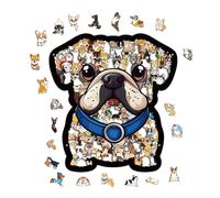 de Madera de Perro | Placa Criativa Rústica Acolhedora | Voitures Tamponneuses Avec Télécommande RC | para Janela Parede Todas as Estações Ação de Graças Natal Páscoa Casa Lar e