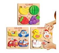 de Madera, Juego Educativo de Animales de Granja, de Madera, para 4 a 6 años con Actividades de vehículos y Aviones para Viajes de Maternidad cumpleaños y de