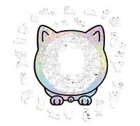 De Madera para Adultos - Decoración del Hogar con Forma De Gato Lindo - De Animales De Madera | Destinado A Mujeres, Hombres, Niños, Hijos, Hijas Y