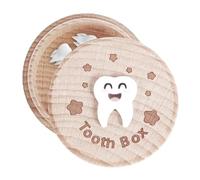 de madera para el de los dientes - Almacenamiento de recuerdos de bebé de 27 g | Organizador de dientes perdidos | Cajas de recuerdos de pelo para niños y niñas, recuerdo de regalo