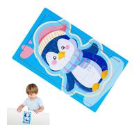 de madera para niños, de animales para niños | Juguete interactivo de dibujos animados para padres e hijos, a partir de 3 años, para guardería, dormitorio, sala de estar