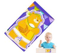 de Madera para niños pequeños, de Animales de 12 Piezas, Actividades de Aprendizaje Preescolar para fomentar la imaginación para el Aula y el salón