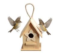 de Madera para pájaros Reproductores - protegida contra el Viento 72 g, de alojamiento para pájaros | Robusto aviario Exterior Protección contra Aves de Descanso Diseño Natura