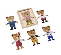 de madera para vestir al oso - Aparato Espantapájaros Impermeable | Puzzle Educativo - Contra Mofette Taupe Ardilla Gato Raton para Jardín Terraza Patio Granja Exterior