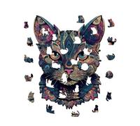 de Madera sobre el Tema del Gato | Desafío de Juguete en Forma de Animal Lindo - Puzzle de Madera de Gato | para Adultos niños niñas jóvenes cumpleaños proyectos educativos Decoraciones