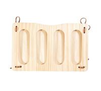 de madera, soporte montado en jaula, dispensador de comida para conejos con tapa grande | Rabbit Feeding Rack, Hanging Hay Holder, Chinchilla Feeder with Secure Mount, Wooden Organizer for Daily Feeding