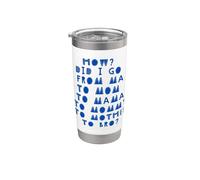 De mamá a hermano Divertido Día de la Madre Mamá a Bruh Mothers Vaso térmico de acero inoxidable de doble pared