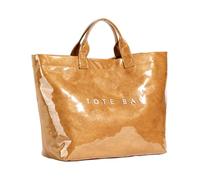 de mano con estampado de letras para mujer, de viaje con estampado de letras, grande de papel de para amigas y mujeres, Brown, Refer to description