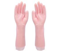 de Mano de Silicona, de Spa Lavables Hidratantes para Piel Seca y Agrietada, Mascarilla de Manos Suavizante Elástica Alargada, Adecuados para el Cuidado de la (Rosado)