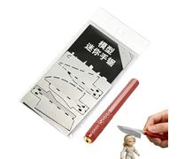 de Mano Pequeña - Herramienta de Recorte Ergonómica de Precisión con 3 Cuchillas,Conjunto de de Poda para Mano - para Hombres, Familia, Amigos, Figurinas, Modelos, Hogar y Uso Interior