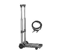 De Mano Plegable - De Transporte Portátil con Ruedas | De Equipaje Ajustable En Altura con Capacidad De Carga De 100 Kg | para Viajes Aeropuerto Compras Comestibles Garaje Camión De