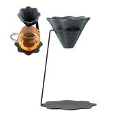 De Manual Cerámica Para El Café,Reutilizable Con Forma Piramidal Y No | Filtro de Té de Cerámica con Soporte,para Jarras y Tazas de Sake, Oficina, Hogar, Cocina, Cafetería y