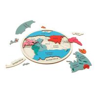 De Mapa Mundial: Juguete Educativo, Herramienta De Aprendizaje De Geografía para Niños, Juguete A Juego con Forma De Continentes De Madera | Mapa De Colorido | para Niños Niñ