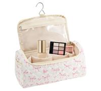 de maquillaje - Algodón + poliéster, 12,6 x 6,5 x 6,5 in Quilted Organizer Large-Capacity Storage | Portable Hanging Travel Cosmetic Bag, Hair Tool Storage Case For Brushes, Straighteners