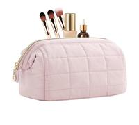 De Maquillaje De Algodón Ďe Seda Đe Plumón D́e 9,06 X 5,91 X 4,53 Pulgadas, Organizador D̄e Artículos Dé Tocador Ďé Viaje Portátil, Đé Cosméticos Impermeable con Diseño D́é Nube D̄é Gran C