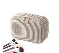 de Maquillaje de Viaje de Gran Capacidad con Cremallera - Estuche de Aseo cosmético Suave y Moderno - para Mujeres Estudiantes, casa, Escuela, Oficina, Viaje a, c, Consulte la descripción