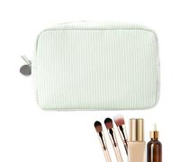 de Maquillaje de Viaje, Neceser cosmético, diseño estético, portátil, con Cremallera para Mujeres al Aire Libre, Camping, Playa, Escuela, Ligero y multifunción, Light Green, riferimento