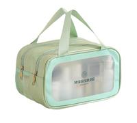 de Maquillaje de Viaje | Organizador de Maquillaje Separado seco y húmedo | de cosméticos portátil para champú para lociones y limpiadores faciales, Green, Refer to Description, Unisex