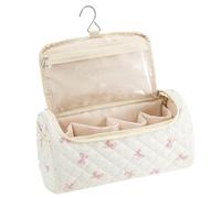 de Maquillaje - Organizador Espacioso 32x16.5x16.5 cm, de algodón Ligero, Equipo para peinar el Cabello, Estuche de cosméticos, Joyas, de Viaje | Usos del baño de, C, Consulte la
