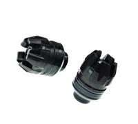 De Marco Copa Protección Suspensión Delantera Universal 2 O 4 Piezas Anticaídas para Parachoques Motocicleta Topes Anticaida(Black 2PCS)