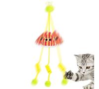 de Marco de Puerta para Gato, Cuerda elástica enriquecida, con Bola y Resorte, Papel chirriante, Juguetes para Gatos, Cuerda elástica elástica | para estimulación Mental, Ejercicio, del